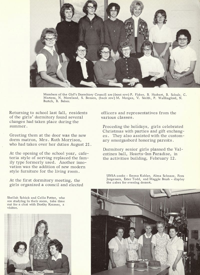 1964 Fisher, Harbert, Schulz Martens, Moreland, Bensen, Morgan, Smith, Wallingford, Burtch, Baker, Emma Kahler, Alma Schnaze, Fern Jorgensen, Ester Todd, Maggie Brush, Sheilah Schick, Celia Potter, Dorothy Kramer