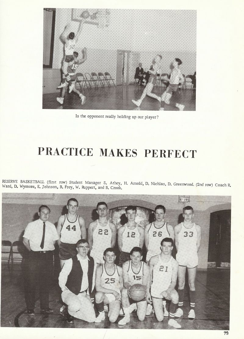 1965 Athey, Arnold, Nicklas, Greenwood, Coach Ron Ward, Wymore, Johnson, Frey, Ruppert, Crook 
