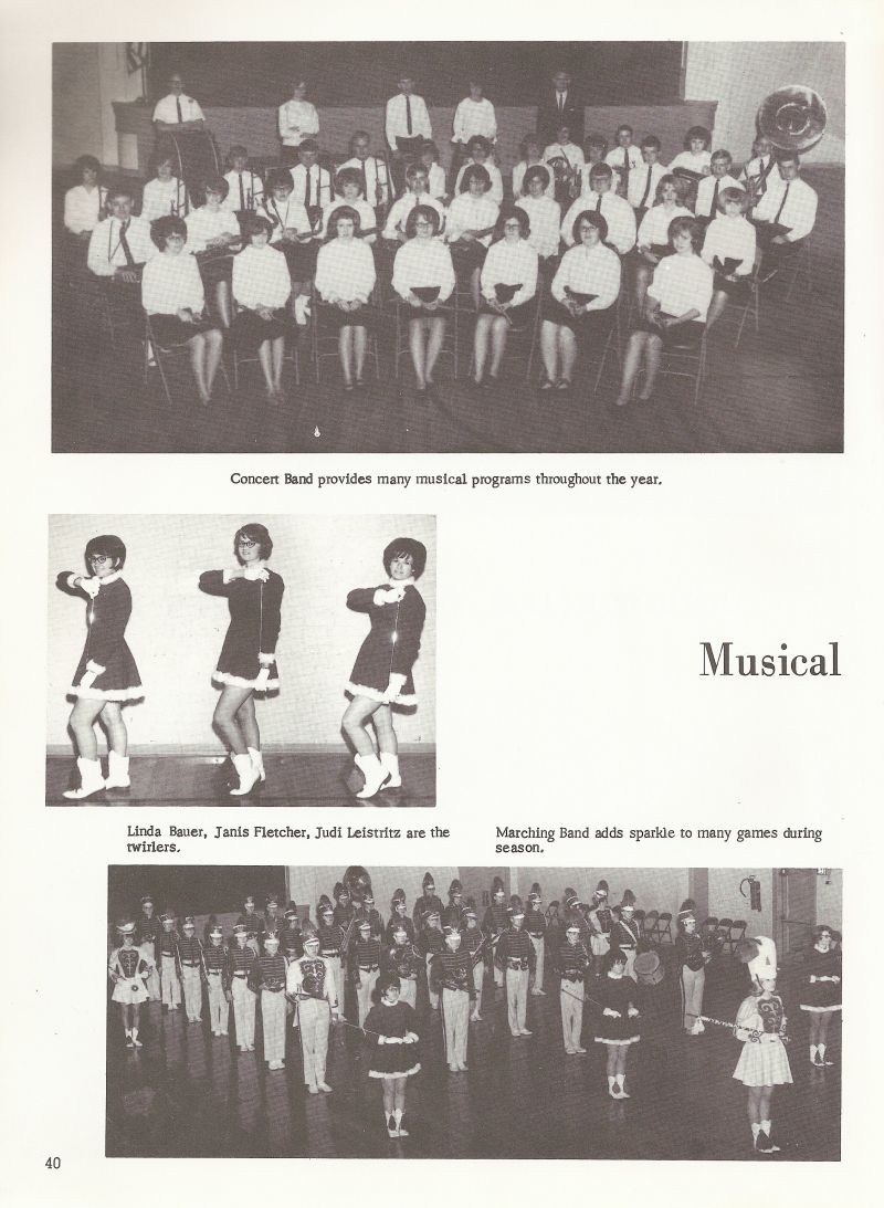 1966 Linda Bauer, Janis Fletcher, Judi Leistritz. 