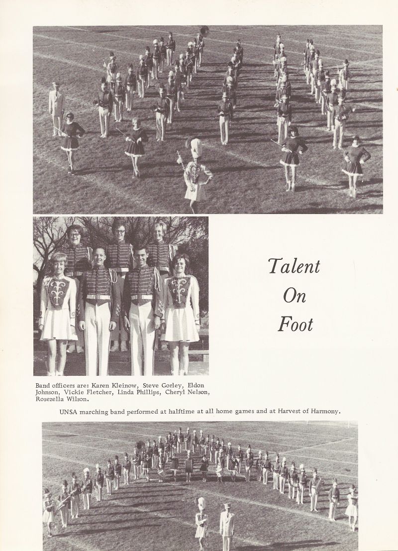1967 Karen Kleinow, Steve Gorley, Eldon Johnson, Vickie Fletcher, Linda Phillips, Cheryl Nelson, Rosezella Wilson.