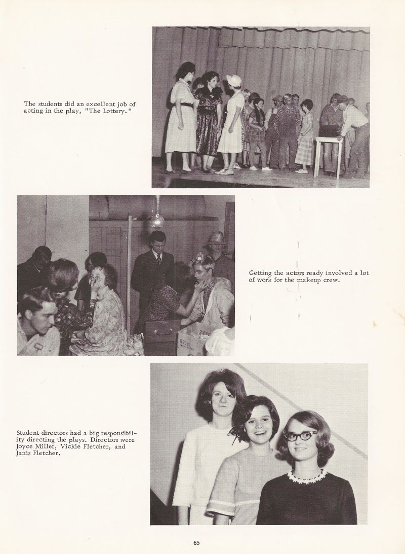 1967 Joyce Miller, Vickie Fletcher, Janis Fletcher.