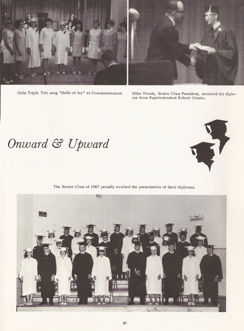 1967 Mike Woods, Superintendent Robert Crosier.