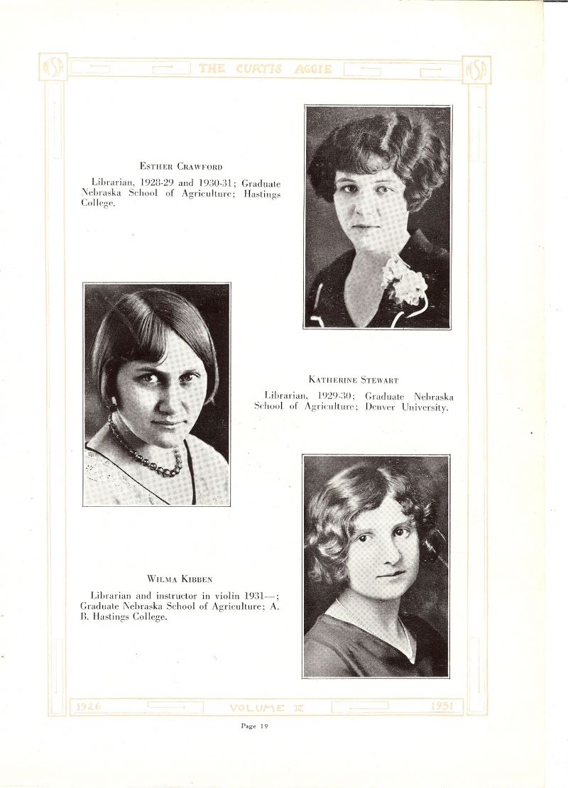 Volume_III Esther Crawford. Katherine Stewart. Wilma Kibben. 