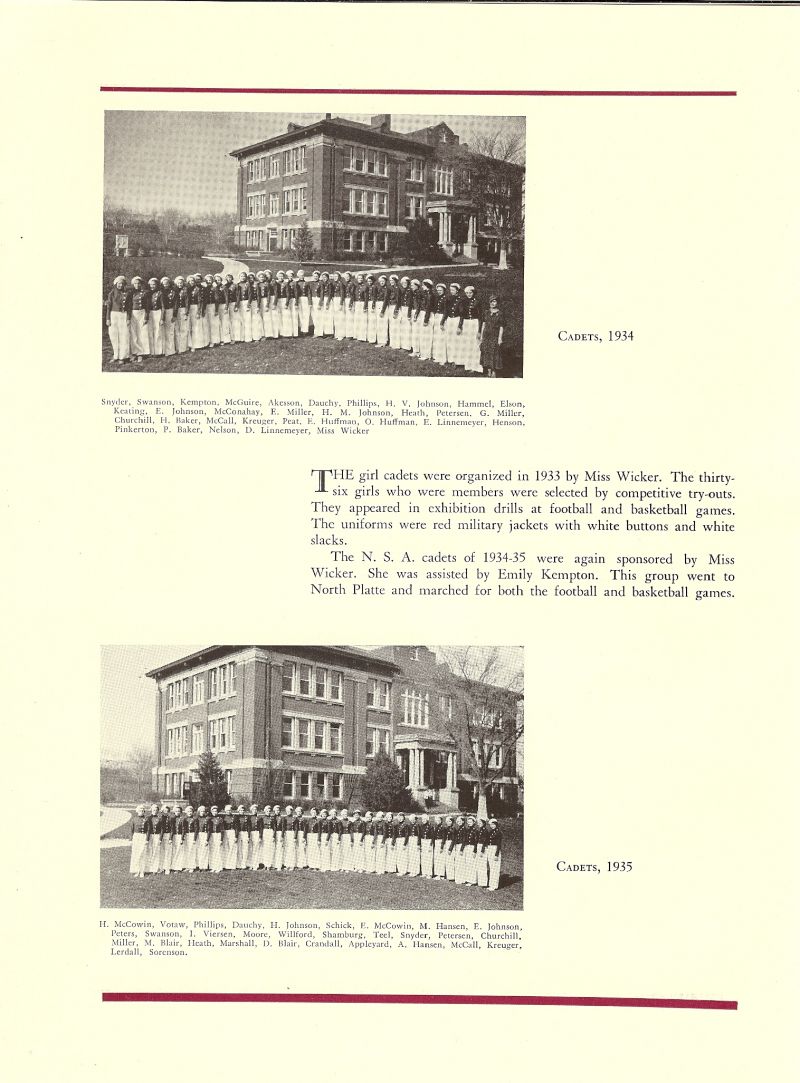 Volume_IV Doris Snyder, Bernita Swanson, Emily Kempton, Lora McGuire, Phyllis Akesson, Virginia Dauchy, Ruby Phillips, Helen V Johnson, Maxine Hammel, Elson, Jenevie Keating, Edna Johnson, Aileen McConahay, Ellen Miller, Helen M Johnson, Nellie Heath, Doris Petersen, Grace Miller, Cleone Churchill, Helen Baker, Nellie McCall, Ardis Kreuger, Velma Peat, Emma Huffman, Opal Huffman, Elinor Linnemeyer, Henson, Virginia Pinkerton, Phyllis Baker, Geraldine Nelson, Doris Linnemeyer, Sponsor Marguerite Wicker. Helen McCowin, Amy Votaw, Mariam Schick, Eleanor McCowin, Margaret Hansen, MaryAnn Peters, I Viersen, Moore, Ella Willford, Lorraine Shamburg, Eva Teel, Margaret Blair, Doris Marshall, Doris Blair, Barbara Crandall, Genevieve Appleyard, Adelaide Hansen, Dorothy Lerdall, Clara Sorenson,