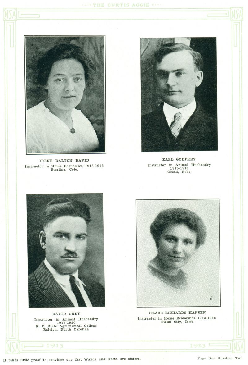 Volume_I Irene David. Earl Godfrey. David Grey. Grace Hansen.