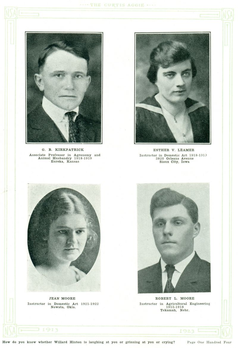 Volume_I G.B. Kirkpatrick. Esther Leamer. Jean Moore. Robert Moore.
