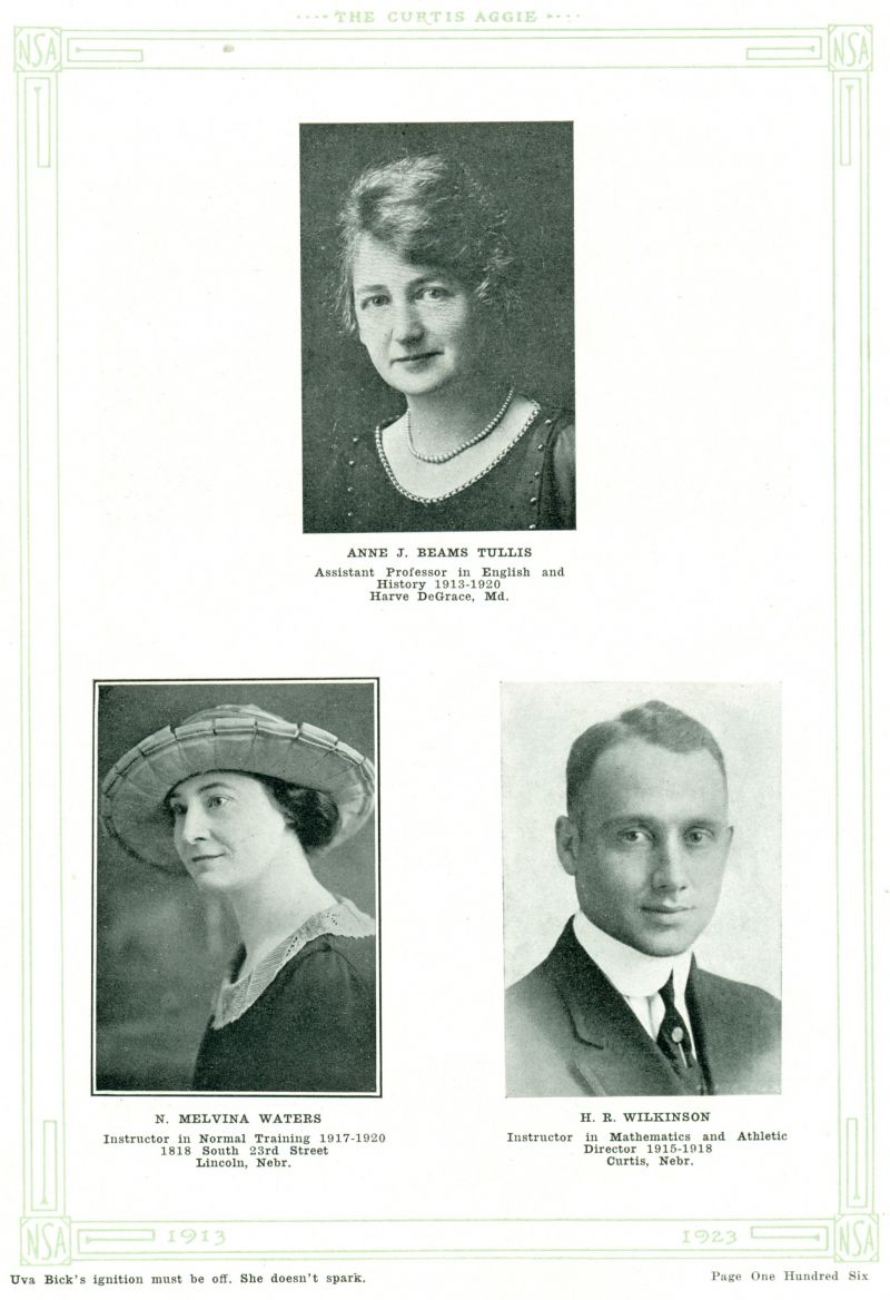 Volume_I Anne Tullis. Melvina Waters. H.R. Wilkinson.
