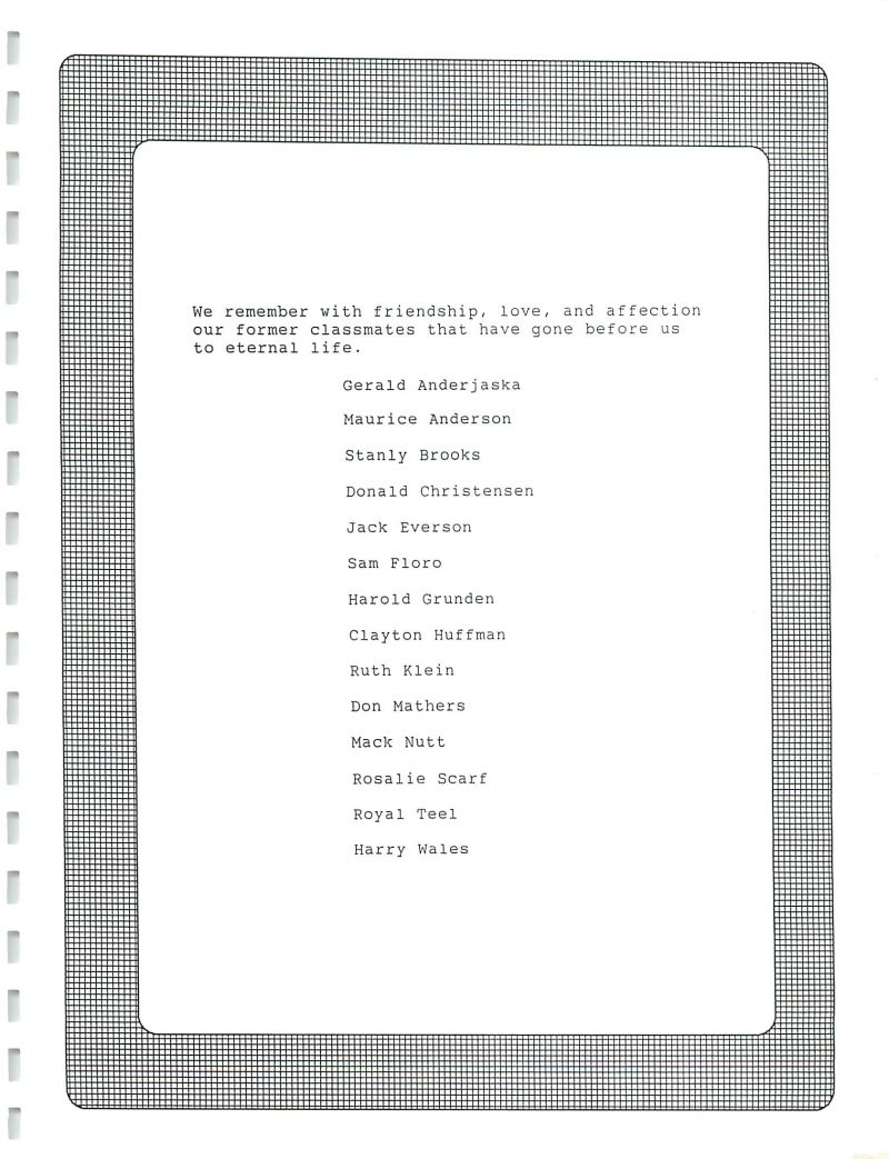 1944_booklet Gerald Anderjaska, Maurice Anderson, Stanly Brooks, Donald Christensen, Jack Everson, Sam Floro, Harold Grunden, Clayton Huffman, Ruth Klein, Don Mathers, Mack Nutt, Rosalie Scarf, Royal Teel, Harry Wales, 