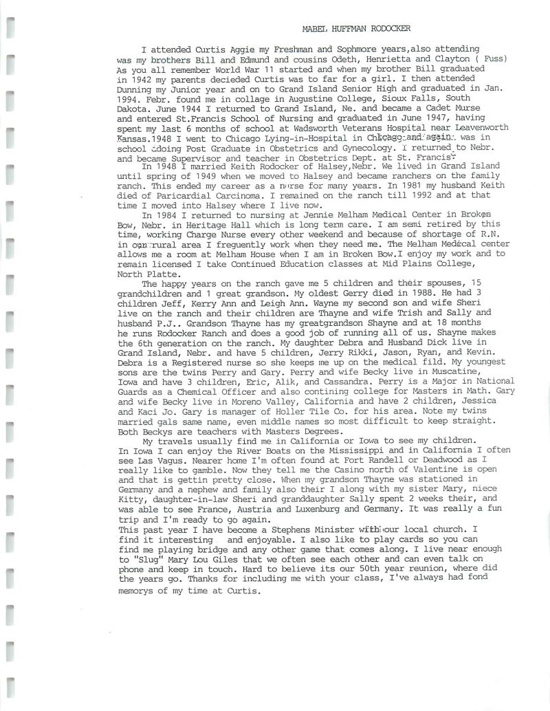 1944_booklet Mabel Huffman, Mabel Huffman Rodocker,