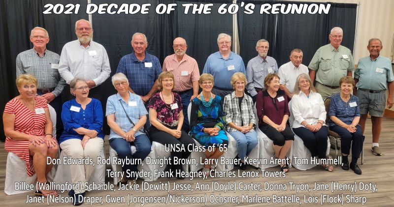 Reunions Don Edwards, Rod Rayburn, Rodney Rayburn, Dwight Brown, Larry Bauer, Keevin Arent,Tom Hummell, Terry Snyder Frank Heagney, Charles Lenox, Charles Towers, Billee Wallingford, Jack Dewitt, Ann Carter, Donna Tryon, Jane Henry, Janet Nelson, Gwen Jorgensen, Marlene Battelle, Lois Flock,